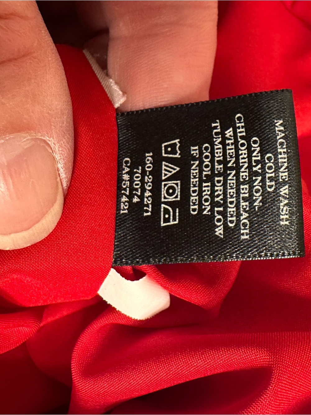 LOFT Red Pleated Skater Skirt - Picture 7 of 8